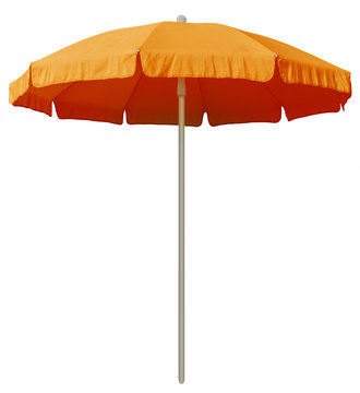 beach umbrella - orange