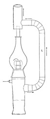 Wall Mural - exterior view of the intensive burner mf siemens, vintage engrav
