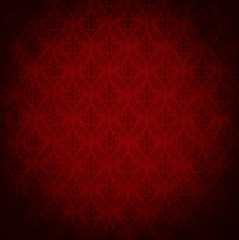 Wall Mural - red wallpaper pattern may used as background.