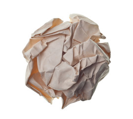 Wall Mural - crumpled paper ball