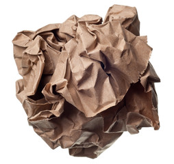 Wall Mural - crumpled paper ball