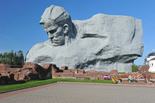 The Monument To The Defenders Of The Brest Fortress And The Ruin
