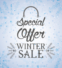 Canvas Print - winter sale design