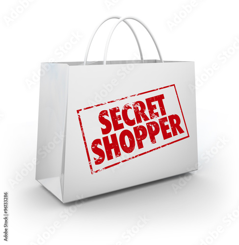 Fotografia Secret Mystery Shopper Shopping Bag Store Evaluation