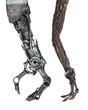 © kinwun - Closeup Hand of metallic robot made from auto parts