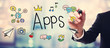 © Tierney - Businessman drawing APPS concept