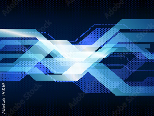 Foto Vektorillustration des abstrakten Hightech- Hintergrundes