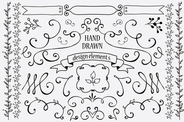 Wall Mural - Hand Drawn Design Elements
