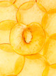 texture of thin peach slices