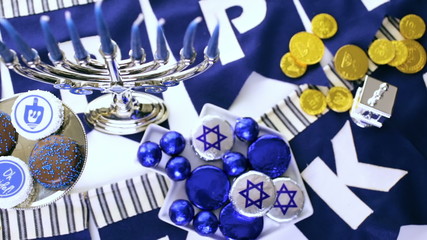 Poster - Chocolates with Star of David for Hanukkah