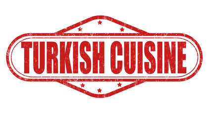 Wall Mural - Turkish cuisine stamp