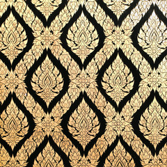 Thai art wall pattern for background