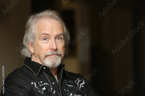 Portrait Of A Shakespearian Actor Handsome Mature Male Model With