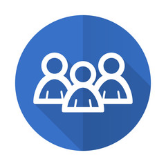 Aufkleber - forum blue flat desgn icon with shadow on white background