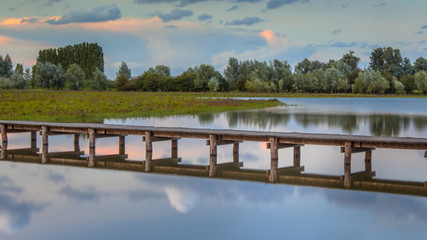 Sticker - wooden footbridge concept