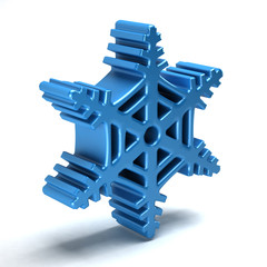 Wall Mural - Snowflake Christmas stylized icon