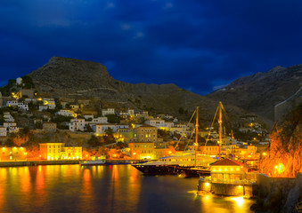 Wall Mural - At Hydra island in Greece