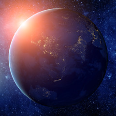 Wall Mural - planet earth from the space. some elements of this image furnish