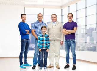 Sticker - group of smiling men and boy