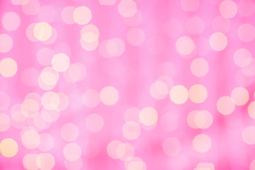 Wall Mural - pink blurred background with bokeh lights