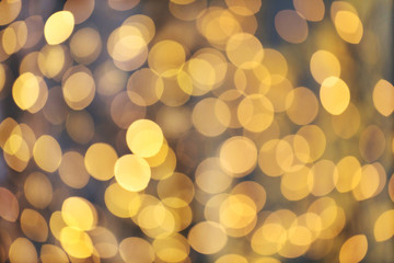 Wall Mural - blurred golden lights bokeh