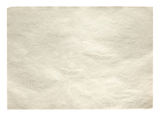 old paper isolated on white background