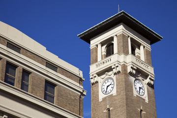 Clock tower in Little Rock
