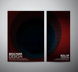 Wall Mural - Abstract brochure business design template or roll up. Vector illustration
