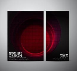 Wall Mural - Abstract brochure business design template or roll up. Vector illustration