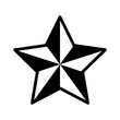 © martialred - 3D star decoration flat icon for apps and websites