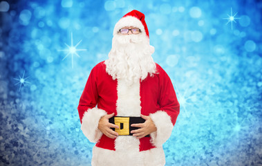 Sticker - man in costume of santa claus