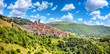Idyllic italian village Castel del Monte in the Apennine mountains, L'Aquila, Abruzzo, Italy