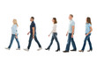© Andrey Popov - Side View Of People Walking In Queue