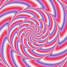 Abstract Spiral Background In Red, Violet And White