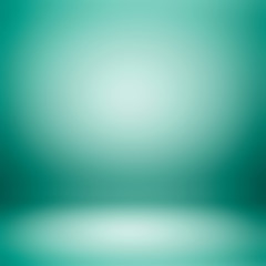 Wall Mural - green room gradient abstract background