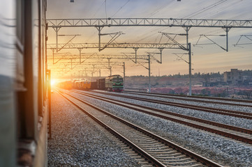 Wall Mural - The way forward railway