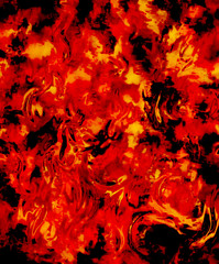 Wall Mural - fire flames background, lava structure. earth concept.