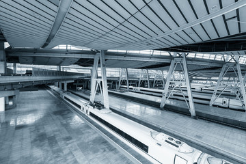 Wall Mural - interior of platform of train station