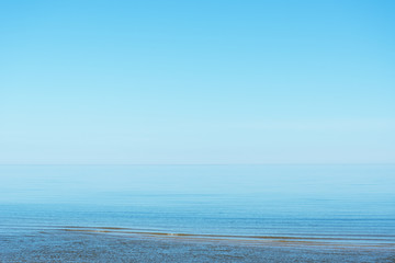 Wall Mural - Still gulf of Riga, Baltic sea.