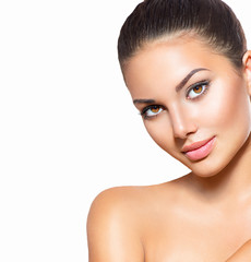 Wall Mural - beauty woman portrait. spa model girl with perfect clean skin