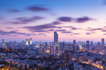 Wall Mural - Tel Aviv Cityscape At Sunset