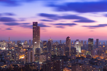 Wall Mural - Tel Aviv Cityscape At Sunset