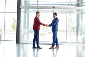 Canvas Print - Business greeting of partners