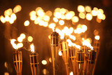 Fototapeta  - torches at night