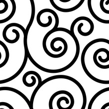 Seamless Ornament Swirl Pattern