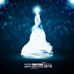 Aufkleber - Christmas tree vector background