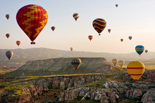 The Great Tourist Attraction Of Cappadocia - Balloon Flight. Turkey