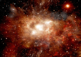 Wall Mural - galaxy in a free space