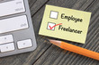 choice of working as freelancer versus employee