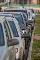 Wall Mural - Cars Parked